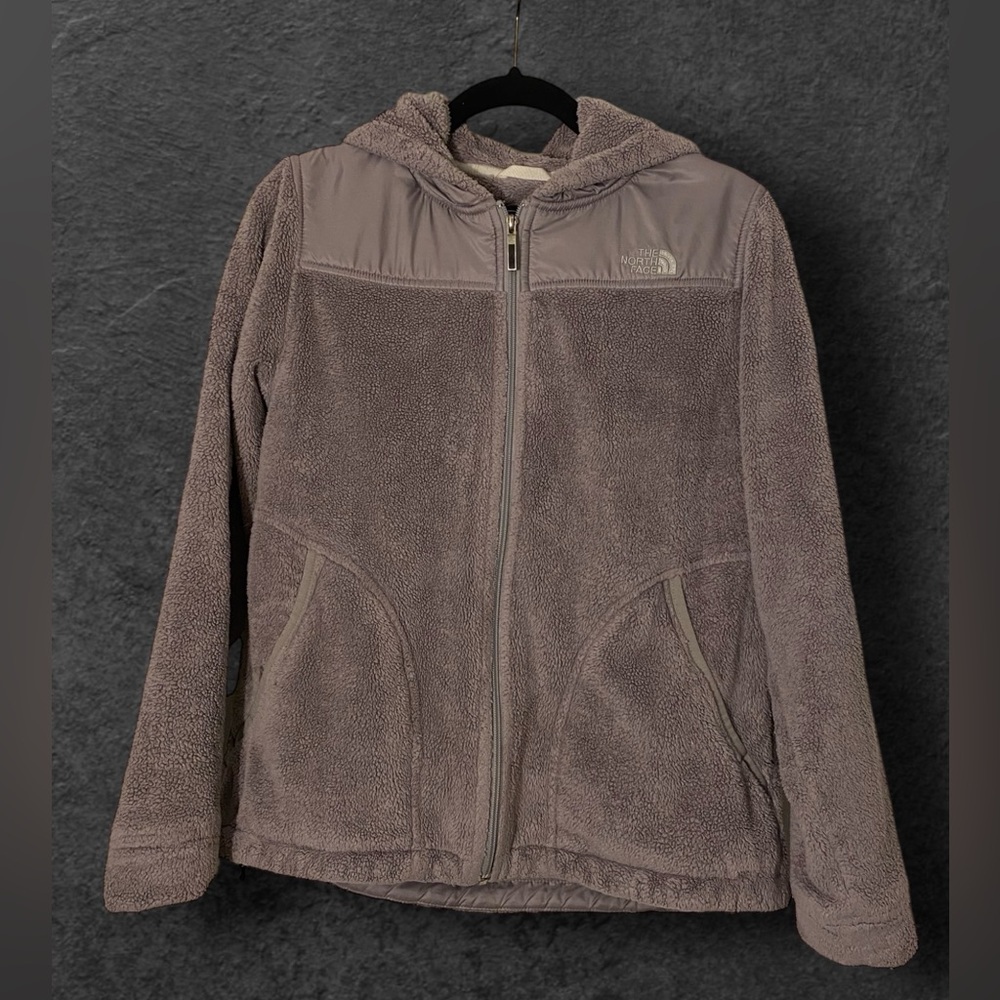 Women’s Gray North Face Fleece Hoodie
